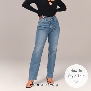 Curve Love 90s Ultra High Rise Straight Jeans